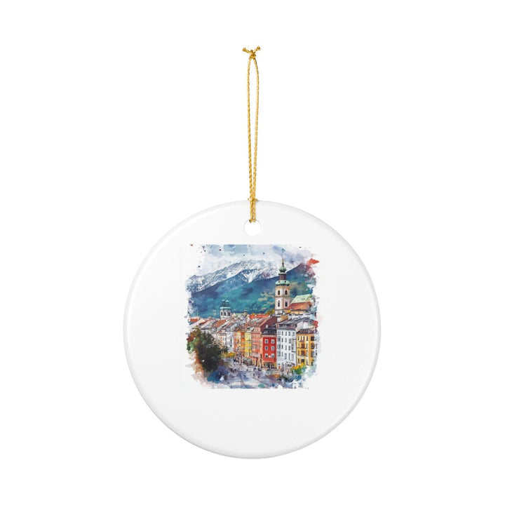 Innsbruck Austria Ornament: Unique Innsbruck Souvenir, Innsbruck Austria Xmas Decor, and Authentic Innsbruck Gift
