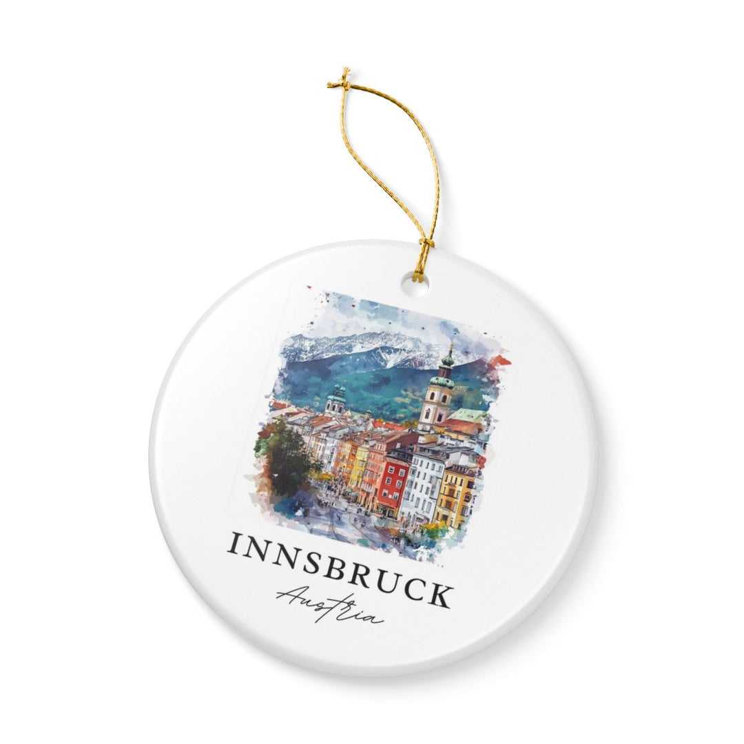 Innsbruck Austria Ornament: Unique Innsbruck Souvenir, Innsbruck Austria Xmas Decor, and Authentic Innsbruck Gift