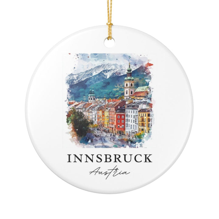 Innsbruck Austria Ornament: Unique Innsbruck Souvenir, Innsbruck Austria Xmas Decor, and Authentic Innsbruck Gift