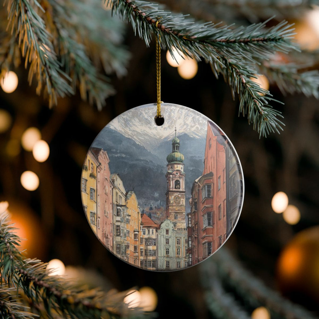 Innsbruck Austria Ornament: Unique Innsbruck Souvenir, Innsbruck Austria Xmas Decor, and Authentic Innsbruck Gift