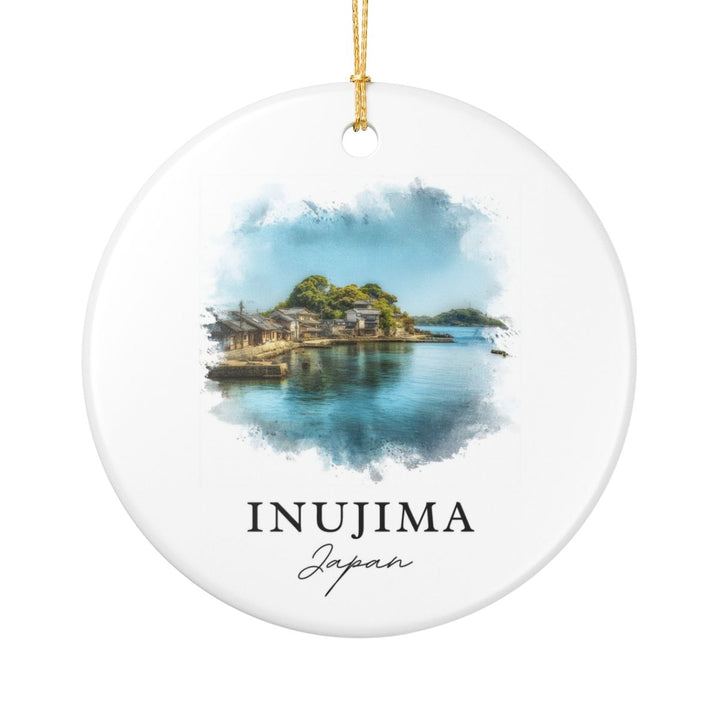 Inujima Japan Ornament: Unique Inujima Souvenir, Inujima Japan Xmas Decor, and Authentic Inujima Gift