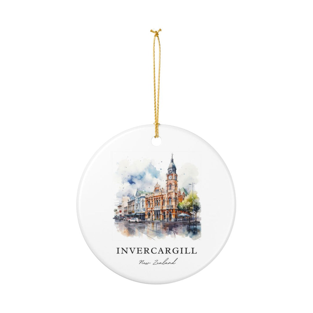Invercargill New Zealand Ornament: Unique Invercargill Souvenir, Invercargill New Zealand Xmas Decor, and Authentic Invercargill Gift