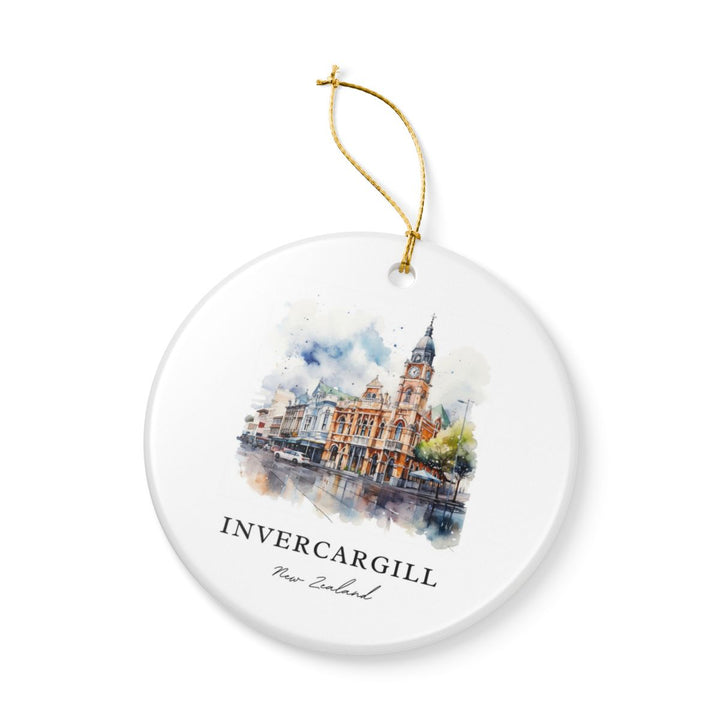 Invercargill New Zealand Ornament: Unique Invercargill Souvenir, Invercargill New Zealand Xmas Decor, and Authentic Invercargill Gift