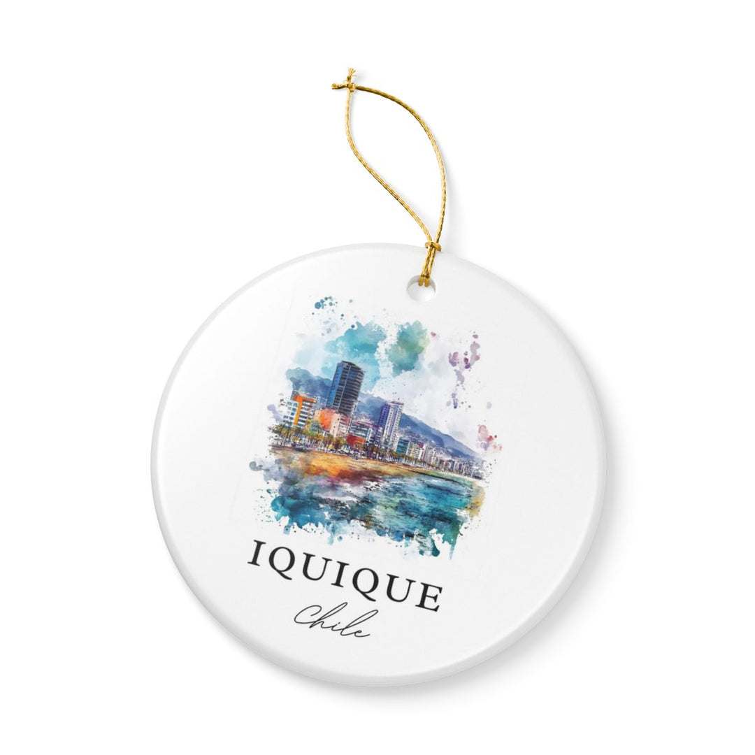 Iquique Chile Ornament: Unique Iquique Chile Souvenir, Iquique Chile Xmas Decor, and Authentic Iquique Chile Gift