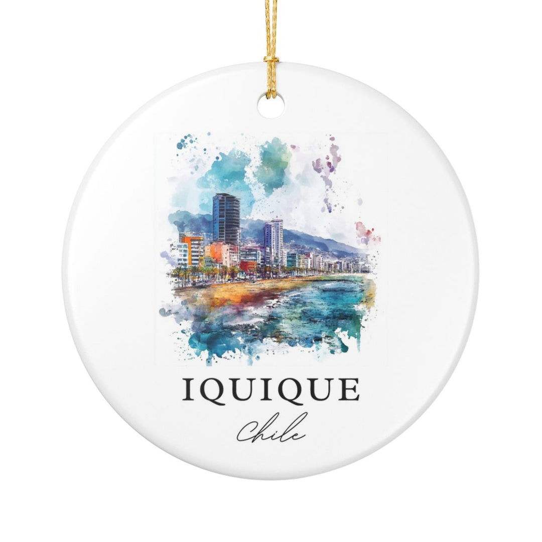 Iquique Chile Ornament: Unique Iquique Chile Souvenir, Iquique Chile Xmas Decor, and Authentic Iquique Chile Gift