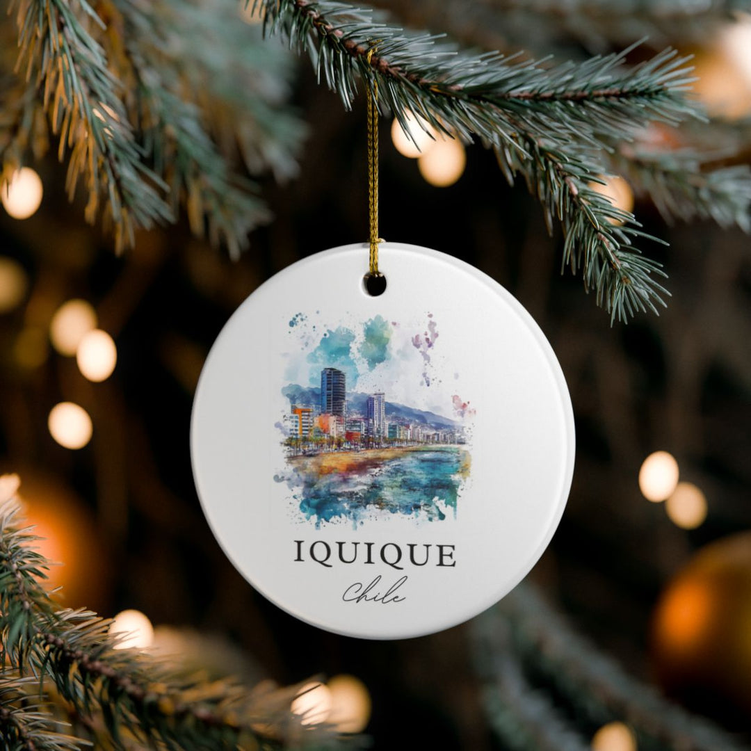 Iquique Chile Ornament: Unique Iquique Chile Souvenir, Iquique Chile Xmas Decor, and Authentic Iquique Chile Gift