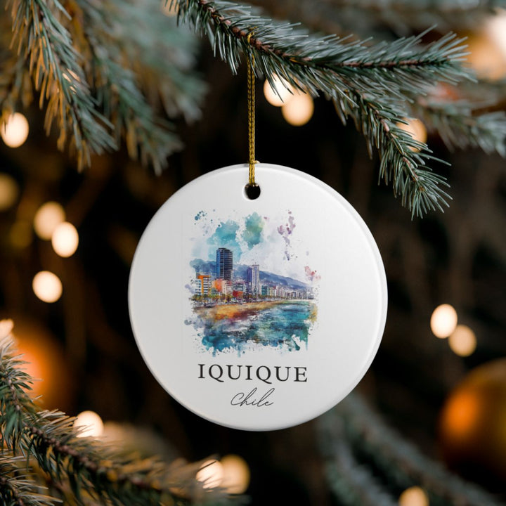 Iquique Chile Ornament: Unique Iquique Chile Souvenir, Iquique Chile Xmas Decor, and Authentic Iquique Chile Gift