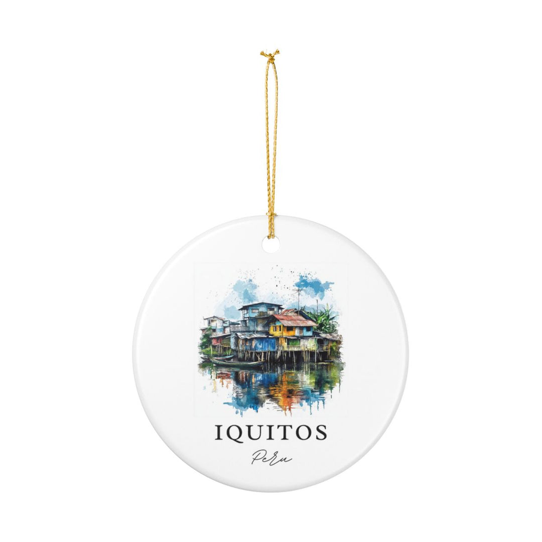 Iquitos Peru Ornament: Unique Iquitos Souvenir, Iquitos Peru Xmas Decor, and Authentic Iquitos Gift
