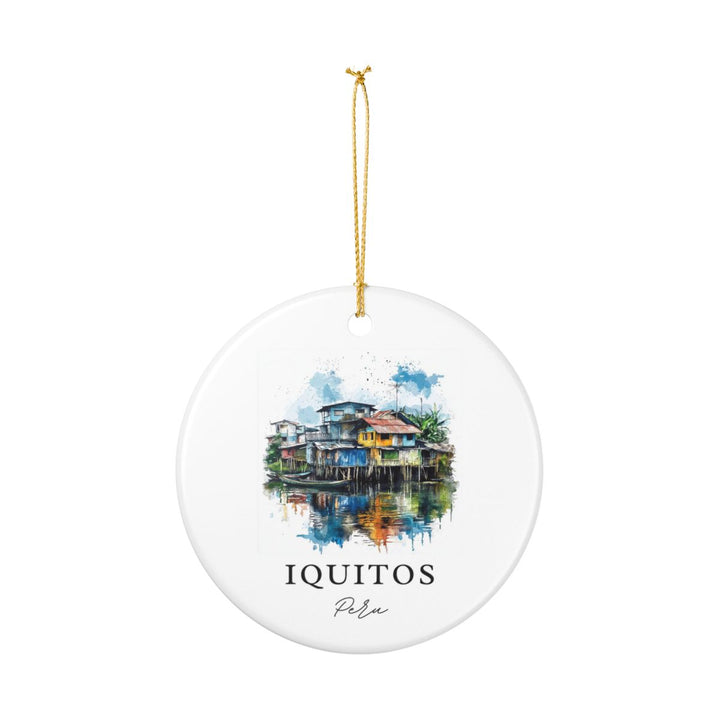 Iquitos Peru Ornament: Unique Iquitos Souvenir, Iquitos Peru Xmas Decor, and Authentic Iquitos Gift