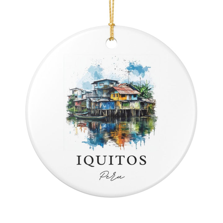 Iquitos Peru Ornament: Unique Iquitos Souvenir, Iquitos Peru Xmas Decor, and Authentic Iquitos Gift