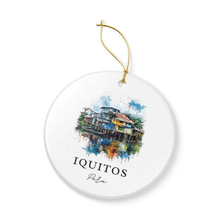 Iquitos Peru Ornament: Unique Iquitos Souvenir, Iquitos Peru Xmas Decor, and Authentic Iquitos Gift