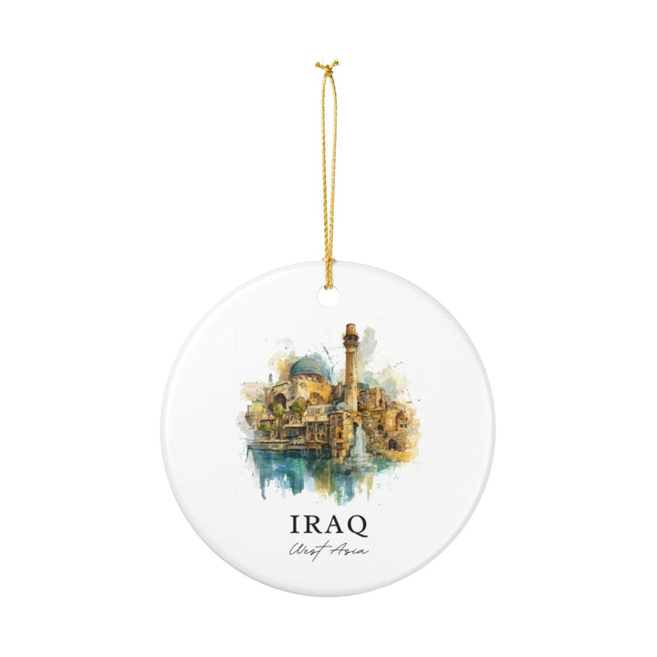 Iraq Ornament: Unique Iraq Souvenir, Iraq Xmas Decor, and Authentic Iraq Gift