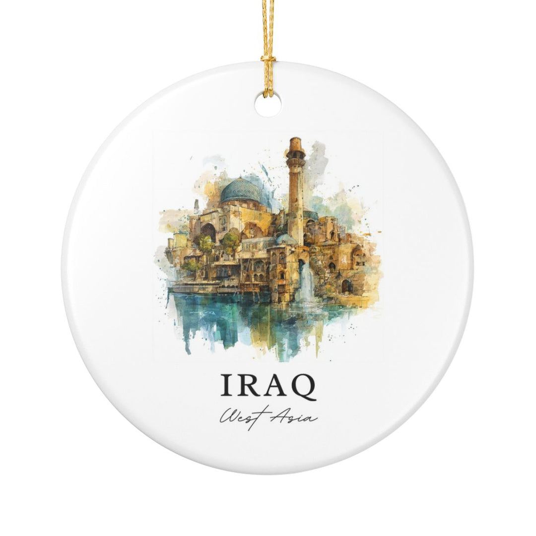 Iraq Ornament: Unique Iraq Souvenir, Iraq Xmas Decor, and Authentic Iraq Gift