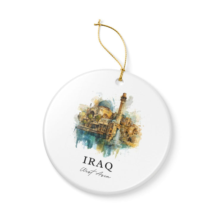 Iraq Ornament: Unique Iraq Souvenir, Iraq Xmas Decor, and Authentic Iraq Gift