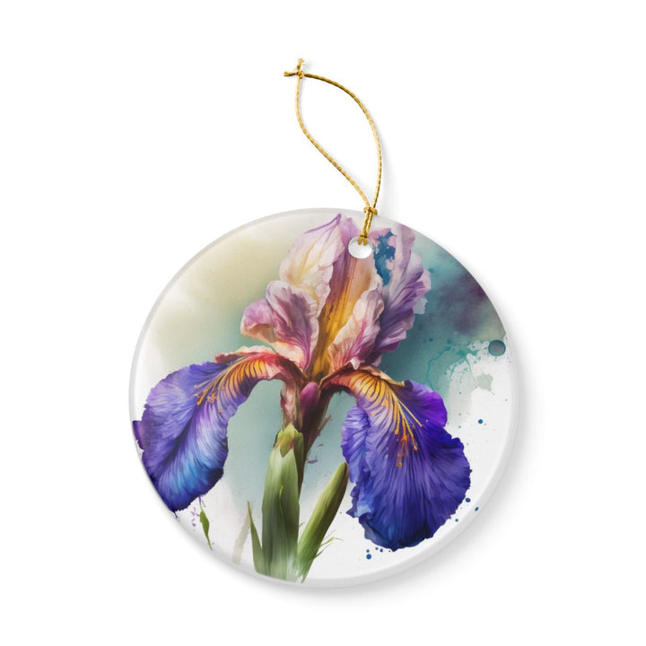 Iris Flower France Ornament: Unique Iris Flower Souvenir, Iris Flower France Xmas Decor, and Authentic Iris Flower Gift