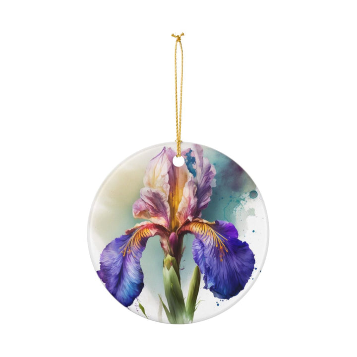 Iris Flower France Ornament: Unique Iris Flower Souvenir, Iris Flower France Xmas Decor, and Authentic Iris Flower Gift