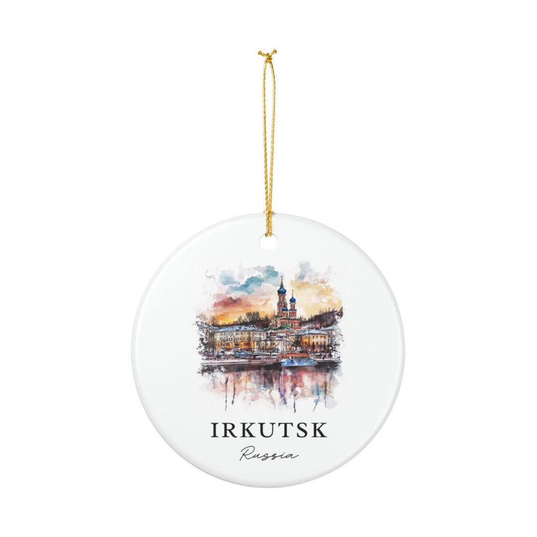 Irkutsk Russia Ornament: Unique Irkutsk Souvenir, Irkutsk Russia Xmas Decor, and Authentic Irkutsk Gift