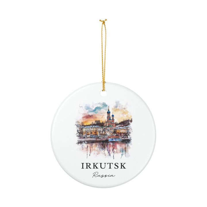 Irkutsk Russia Ornament: Unique Irkutsk Souvenir, Irkutsk Russia Xmas Decor, and Authentic Irkutsk Gift