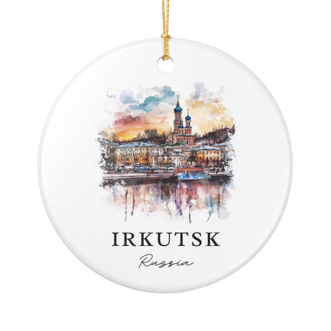 Irkutsk Russia Ornament: Unique Irkutsk Souvenir, Irkutsk Russia Xmas Decor, and Authentic Irkutsk Gift