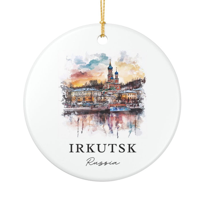 Irkutsk Russia Ornament: Unique Irkutsk Souvenir, Irkutsk Russia Xmas Decor, and Authentic Irkutsk Gift
