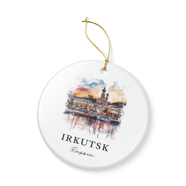 Irkutsk Russia Ornament: Unique Irkutsk Souvenir, Irkutsk Russia Xmas Decor, and Authentic Irkutsk Gift