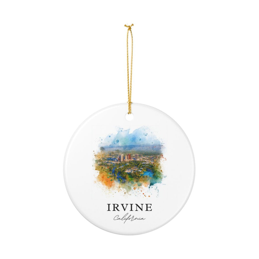 Irvine CA Ornament: Unique Irvine Souvenir, Irvine California Xmas Decor, and Authentic Irvine Gift