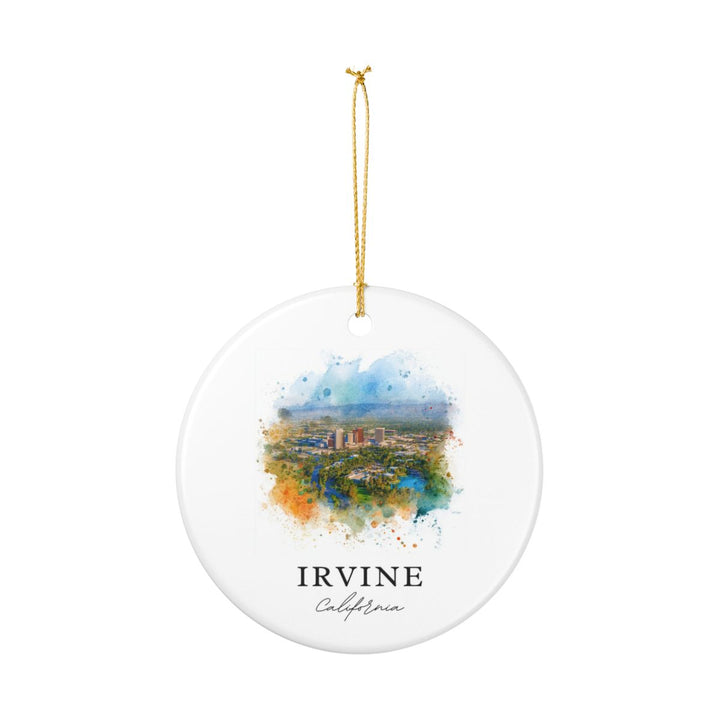 Irvine CA Ornament: Unique Irvine Souvenir, Irvine California Xmas Decor, and Authentic Irvine Gift