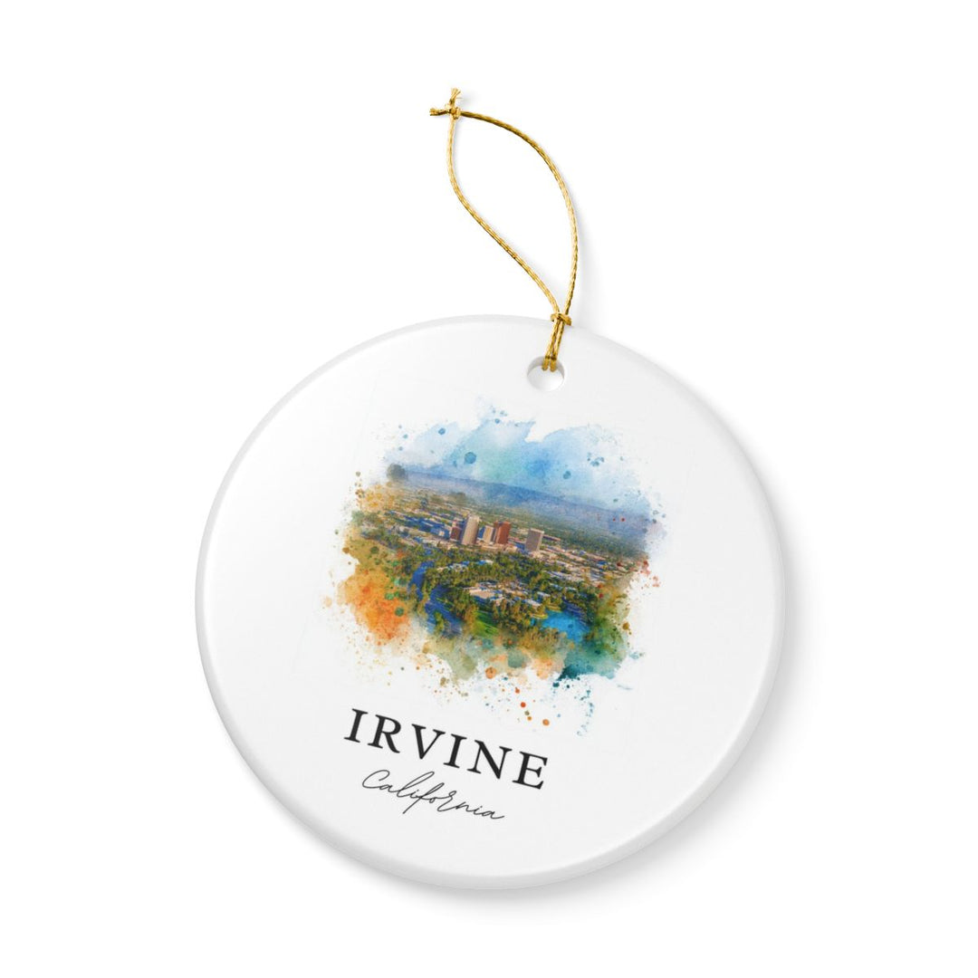 Irvine CA Ornament: Unique Irvine Souvenir, Irvine California Xmas Decor, and Authentic Irvine Gift