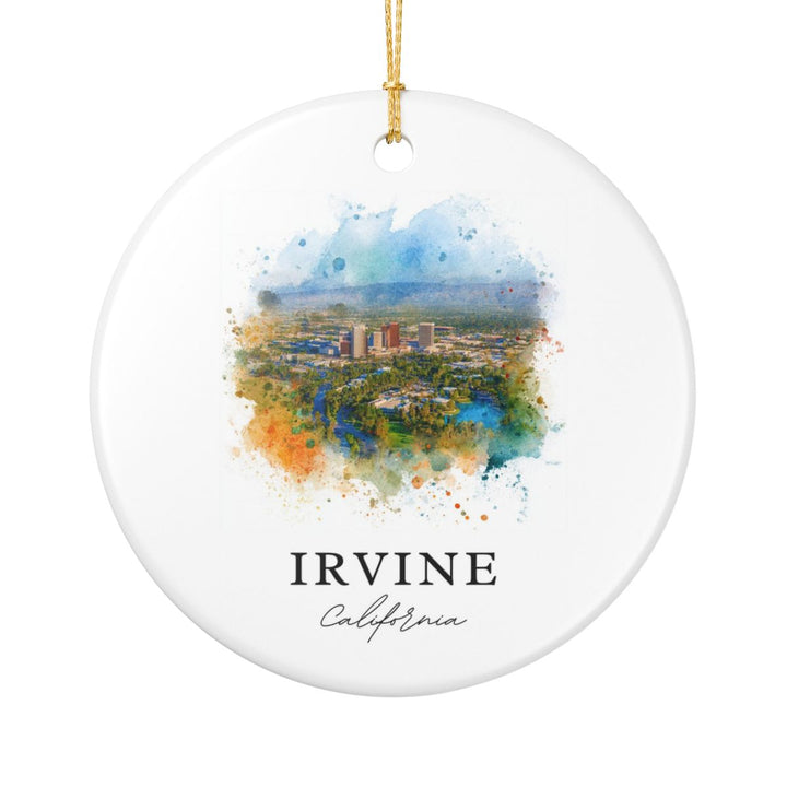 Irvine CA Ornament: Unique Irvine Souvenir, Irvine California Xmas Decor, and Authentic Irvine Gift