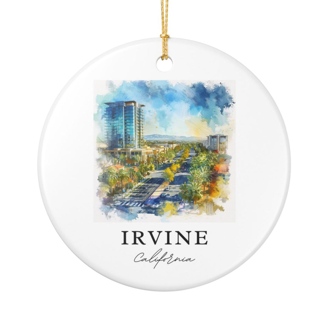 Irvine California Ornament: Unique Irvine California Souvenir, Irvine California Xmas Decor, and Authentic Irvine California Gift