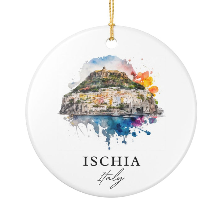 Ischia Italy Ornament: Unique Ischia Souvenir, Ischia Italy Xmas Decor, and Authentic Ischia Gift