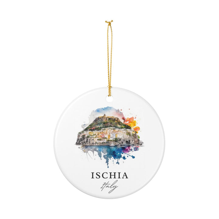 Ischia Italy Ornament: Unique Ischia Souvenir, Ischia Italy Xmas Decor, and Authentic Ischia Gift