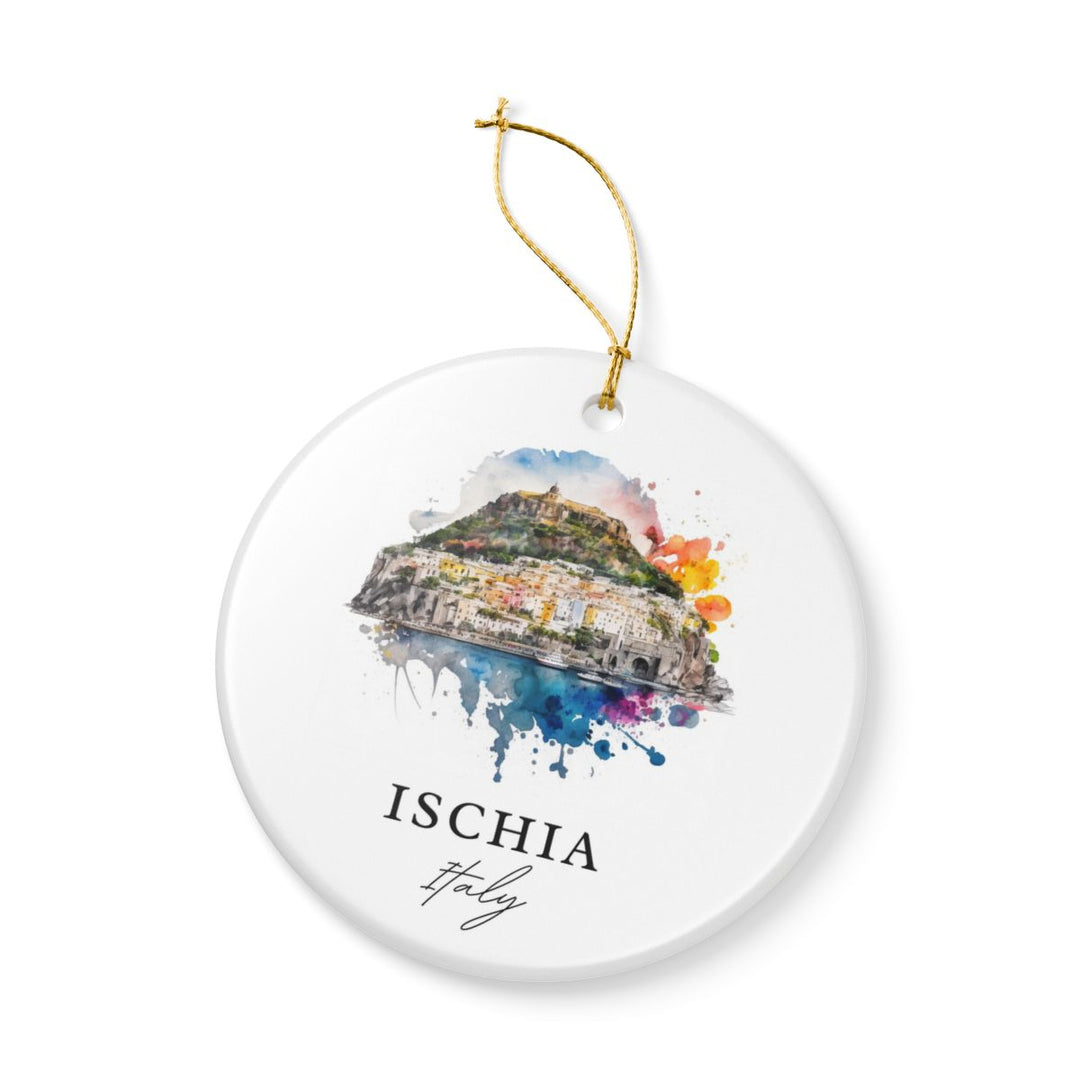 Ischia Italy Ornament: Unique Ischia Souvenir, Ischia Italy Xmas Decor, and Authentic Ischia Gift