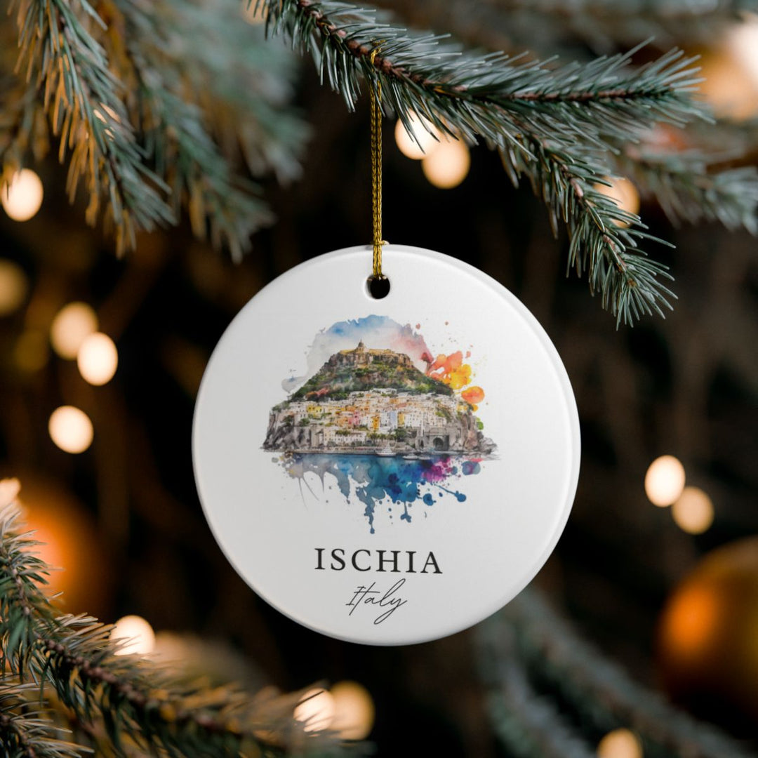 Ischia Italy Ornament: Unique Ischia Souvenir, Ischia Italy Xmas Decor, and Authentic Ischia Gift