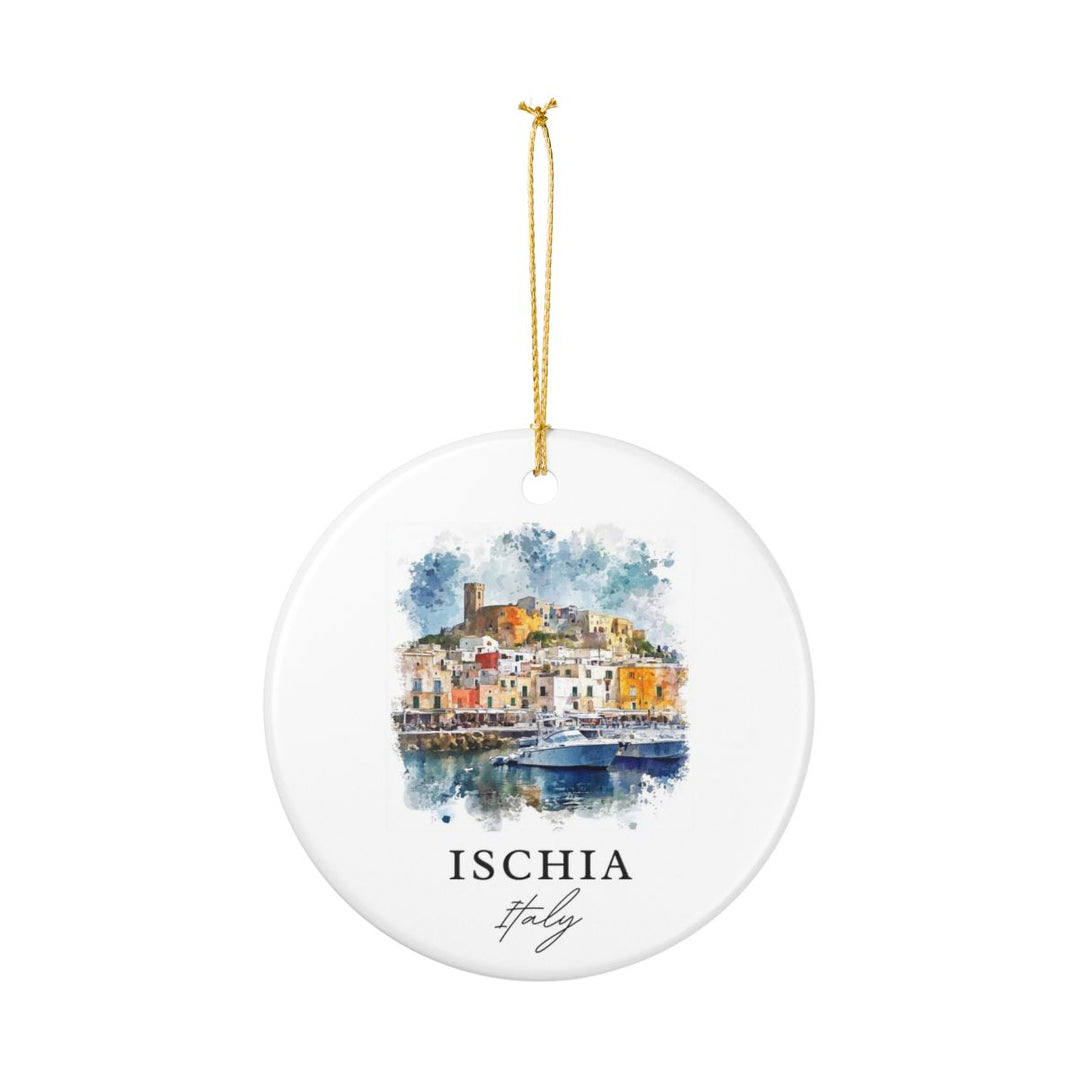 Ischia Italy Ornament: Unique Ischia Souvenir, Ischia Italy Xmas Decor, and Authentic Ischia Gift