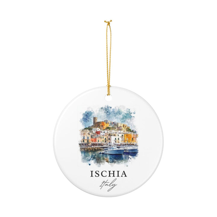 Ischia Italy Ornament: Unique Ischia Souvenir, Ischia Italy Xmas Decor, and Authentic Ischia Gift