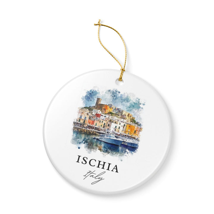 Ischia Italy Ornament: Unique Ischia Souvenir, Ischia Italy Xmas Decor, and Authentic Ischia Gift