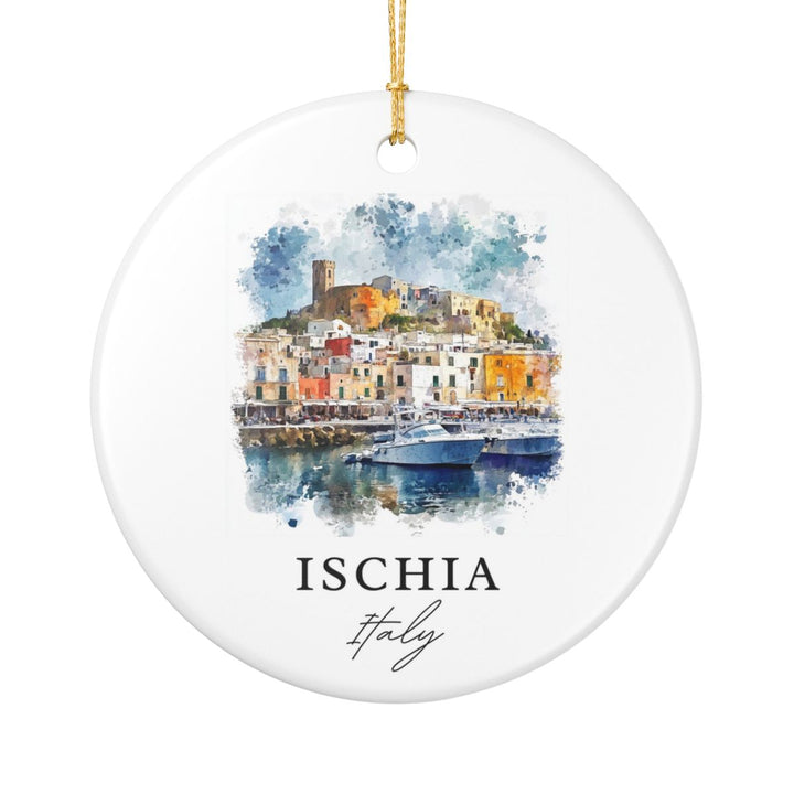Ischia Italy Ornament: Unique Ischia Souvenir, Ischia Italy Xmas Decor, and Authentic Ischia Gift
