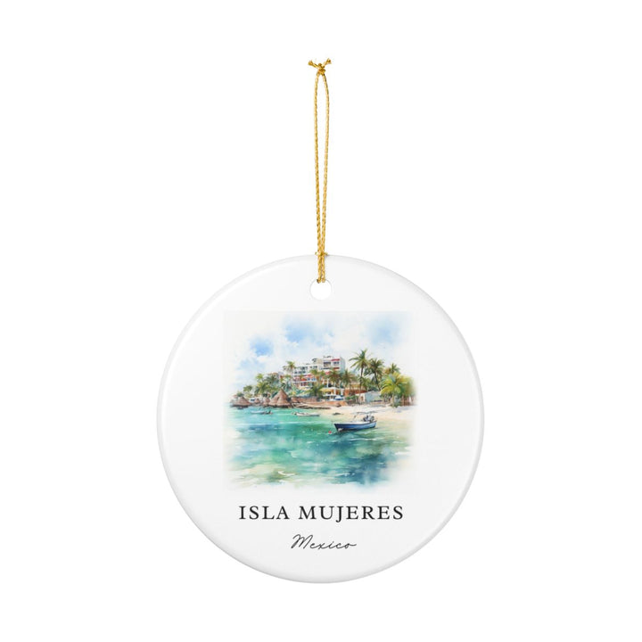 Isla Mujeres Mexico Ornament: Unique Isla Mujeres Souvenir, Isla Mujeres Mexico Xmas Decor, and Authentic Isla Mujeres Gift