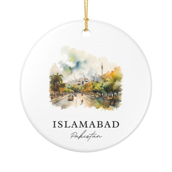 Islamabad Pakistan Ornament: Unique Islamabad Souvenir, Islamabad Pakistan Xmas Decor, and Authentic Islamabad Gift