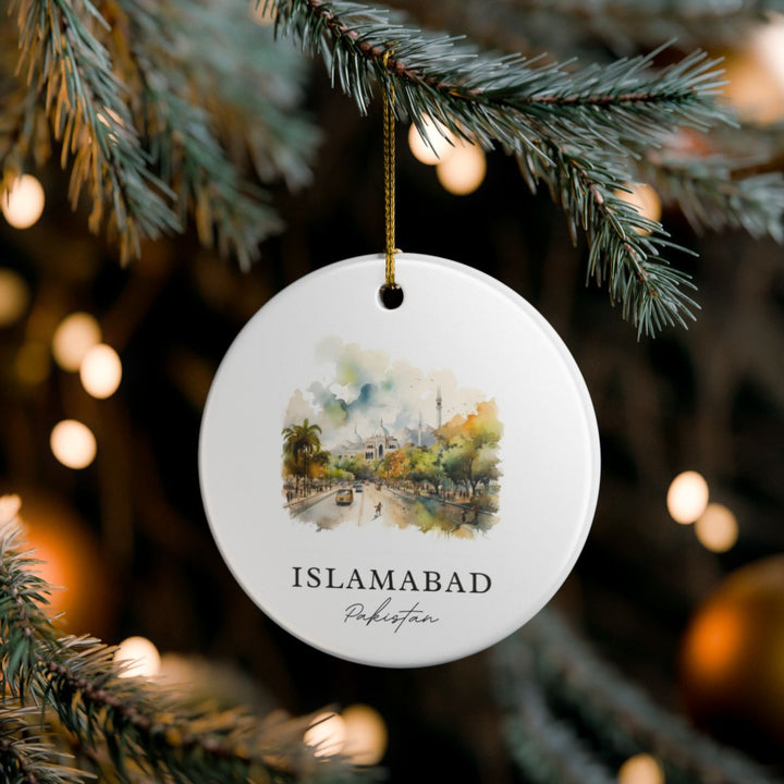 Islamabad Pakistan Ornament: Unique Islamabad Souvenir, Islamabad Pakistan Xmas Decor, and Authentic Islamabad Gift
