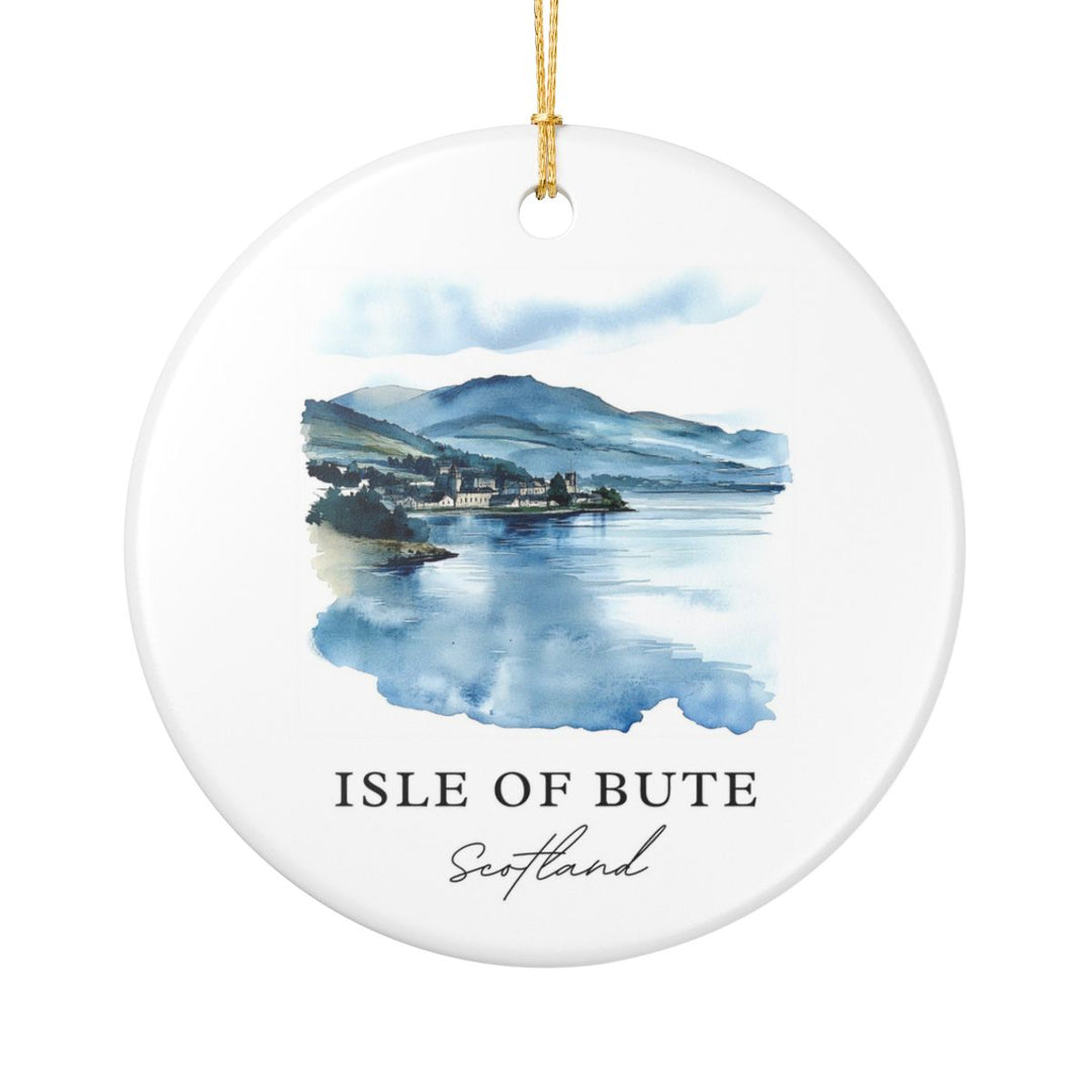 Isle of Bute Ornament: Unique Isle of Bute Souvenir, Isle of Bute Xmas Decor, and Authentic Isle of Bute Gift
