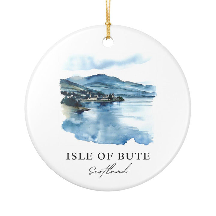 Isle of Bute Ornament: Unique Isle of Bute Souvenir, Isle of Bute Xmas Decor, and Authentic Isle of Bute Gift