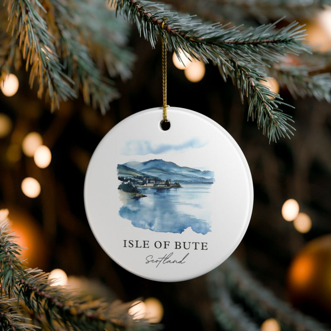 Isle of Bute Ornament: Unique Isle of Bute Souvenir, Isle of Bute Xmas Decor, and Authentic Isle of Bute Gift
