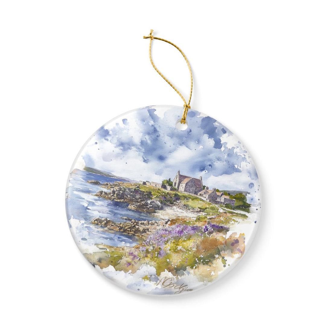 Isle of Iona Ornament: Unique Isle of Iona Souvenir, Isle of Iona Xmas Decor, and Authentic Isle of Iona Gift