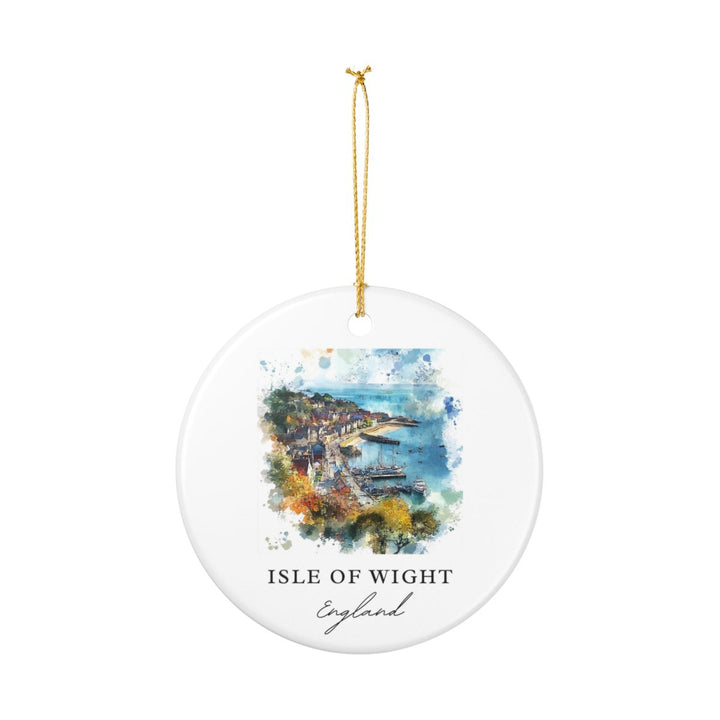 Isle of Wight England Ornament: Unique Isle of Wight Souvenir, Isle of Wight England Xmas Decor, and Authentic Isle of Wight Gift