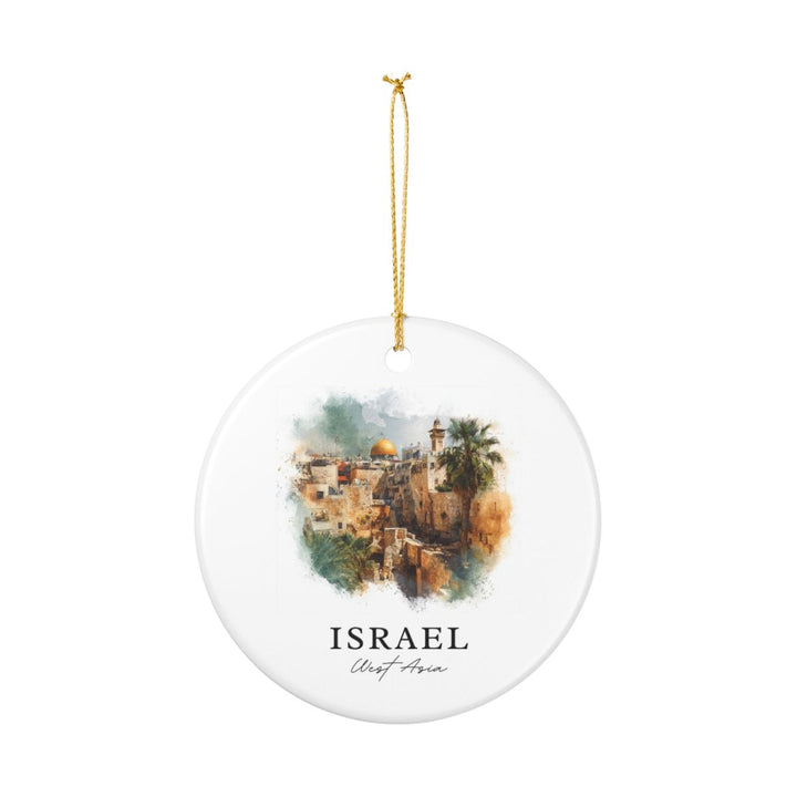 Israel Ornament: Unique Israel Souvenir, Israel Xmas Decor, and Authentic Israel Gift