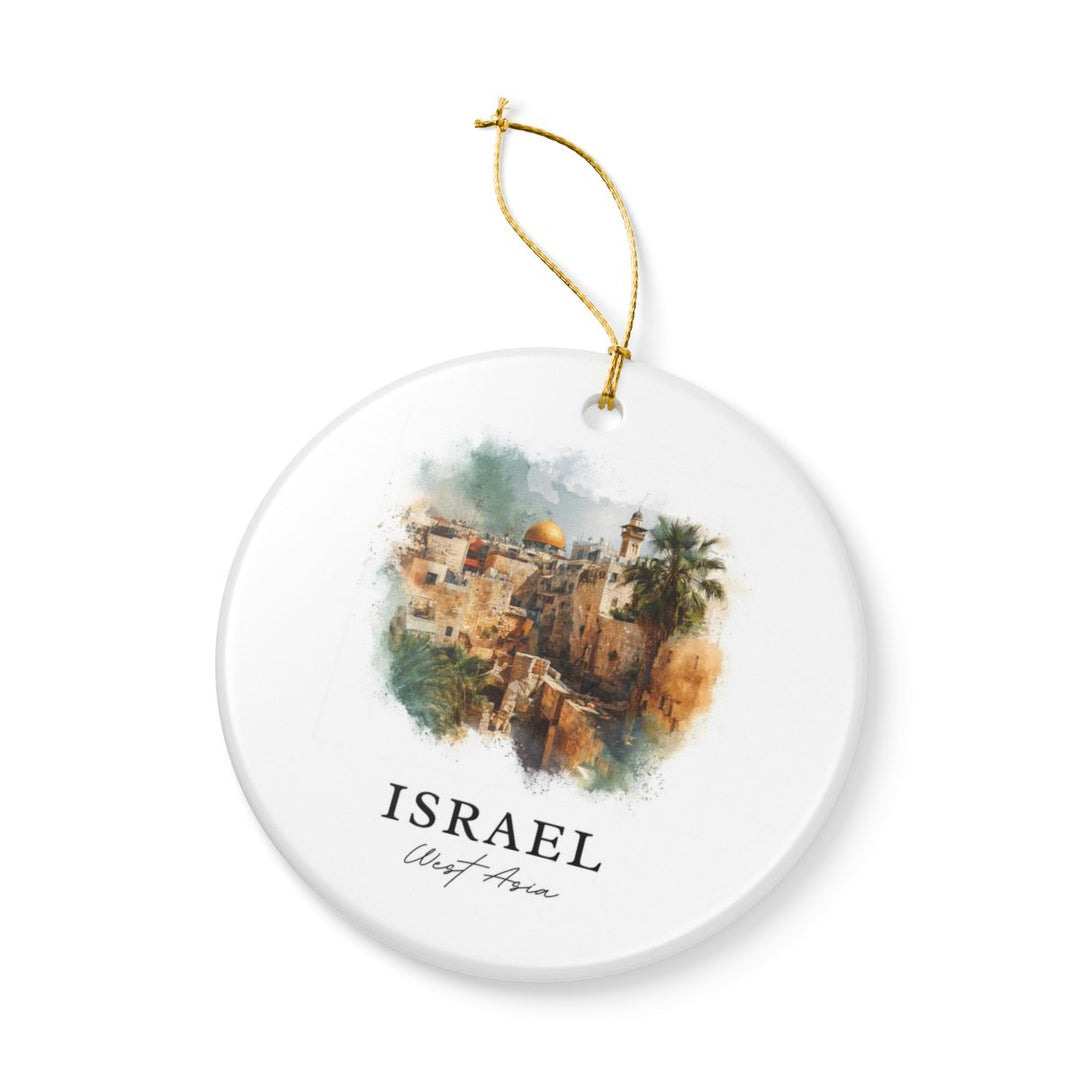 Israel Ornament: Unique Israel Souvenir, Israel Xmas Decor, and Authentic Israel Gift