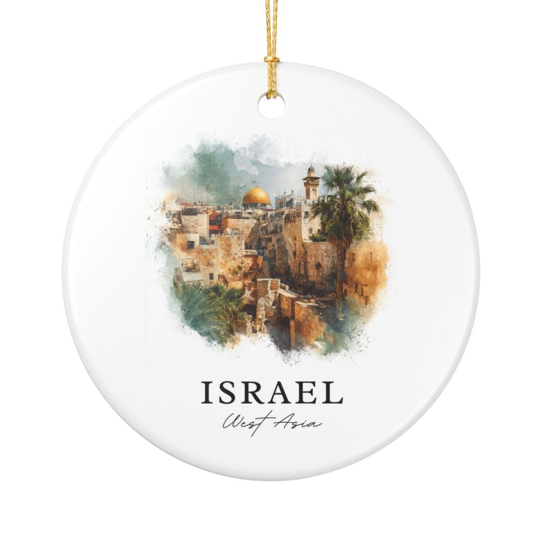 Israel Ornament: Unique Israel Souvenir, Israel Xmas Decor, and Authentic Israel Gift