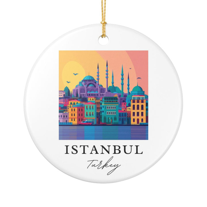 Istanbul Turkey Ornament: Unique Istanbul Souvenir, Istanbul Turkey Xmas Decor, and Authentic Istanbul Gift